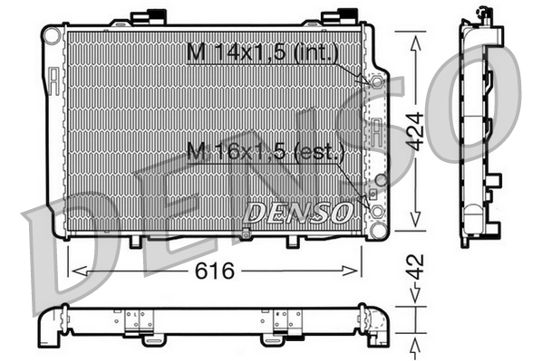 Radiator, racire motor DRM17073 DENSO