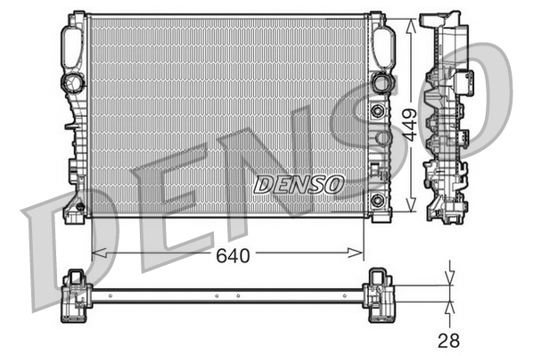 Radiator, racire motor DRM17091 DENSO