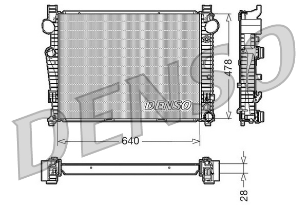 Radiator, racire motor DRM17092 DENSO