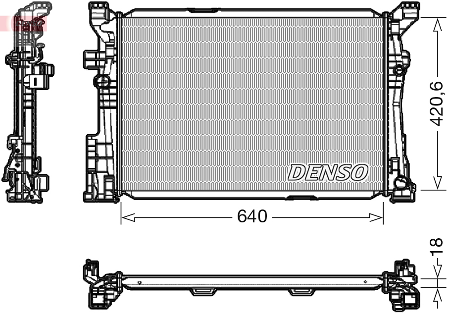 Radiator, racire motor DRM17096 DENSO