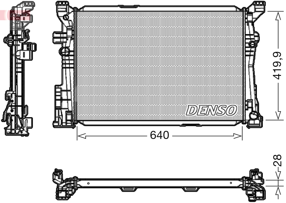 Radiator, racire motor DRM17097 DENSO