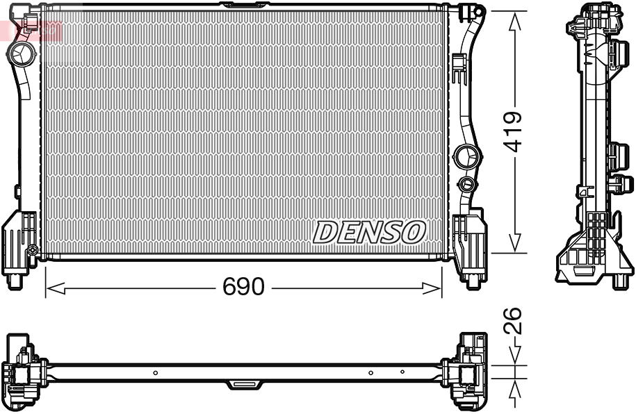 Radiator, racire motor DRM17112 DENSO