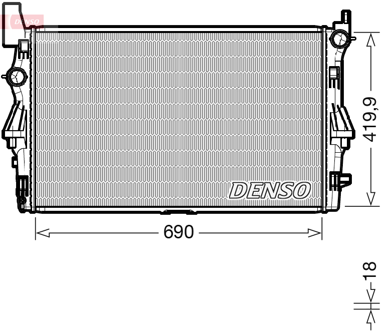 Radiator, racire motor DRM17114 DENSO