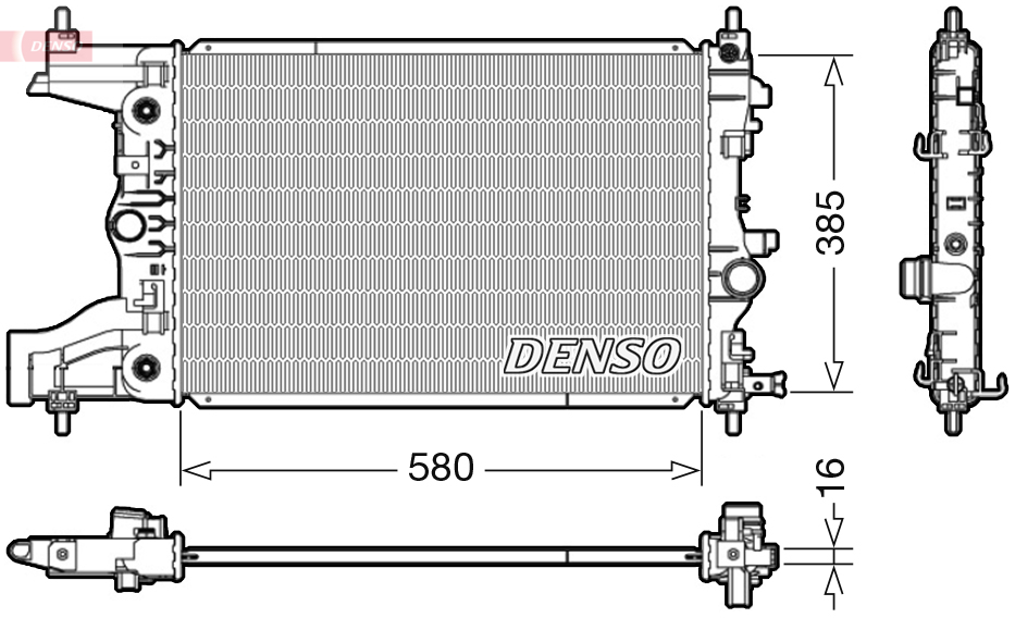 Radiator, racire motor DRM20005 DENSO