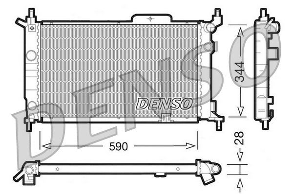 Radiator, racire motor DRM20015 DENSO