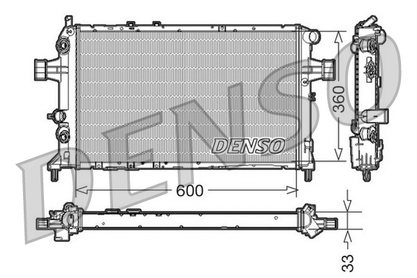 Radiator, racire motor DRM20017 DENSO