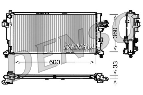 Radiator, racire motor DRM20039 DENSO