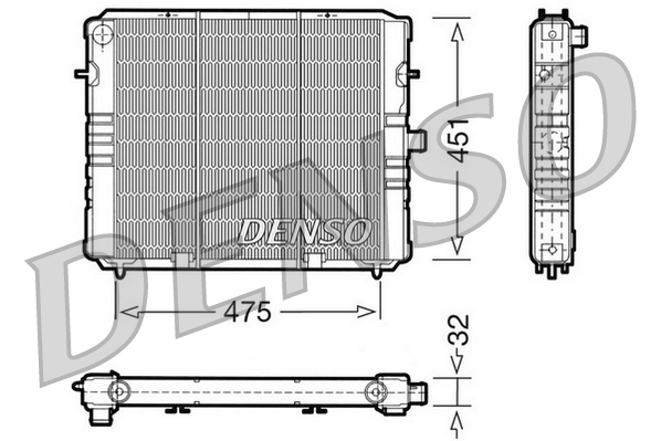 Radiator, racire motor DRM20076 DENSO