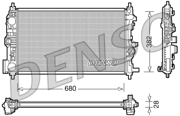 Radiator, racire motor DRM20078 DENSO