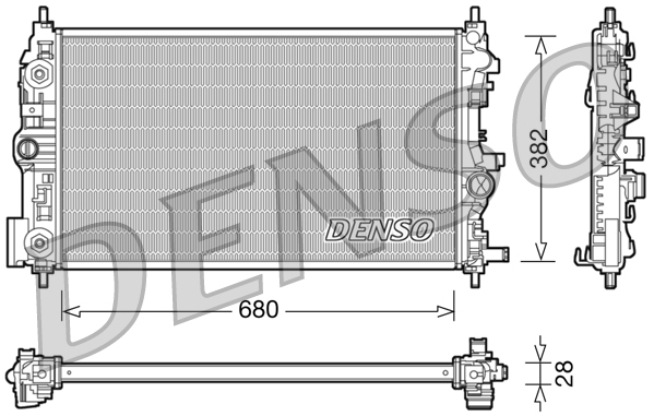 Radiator, racire motor DRM20079 DENSO