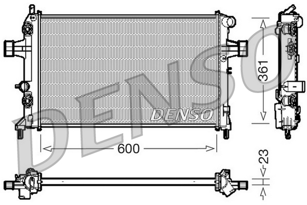 Radiator, racire motor DRM20086 DENSO