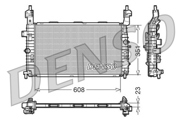 Radiator, racire motor DRM20092 DENSO