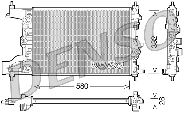 Radiator, racire motor DRM20097 DENSO