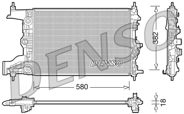 Radiator, racire motor DRM20099 DENSO