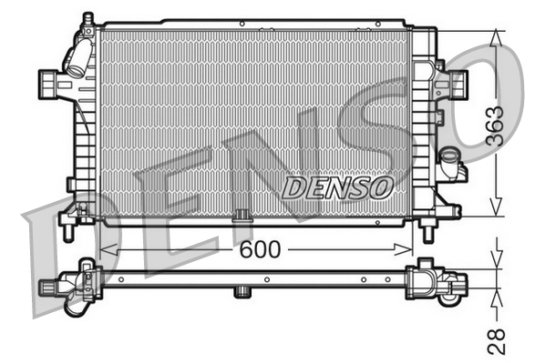 Radiator, racire motor DRM20100 DENSO