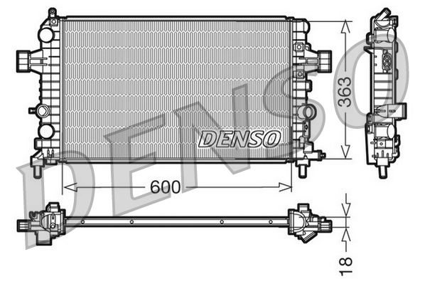 Radiator, racire motor DRM20103 DENSO