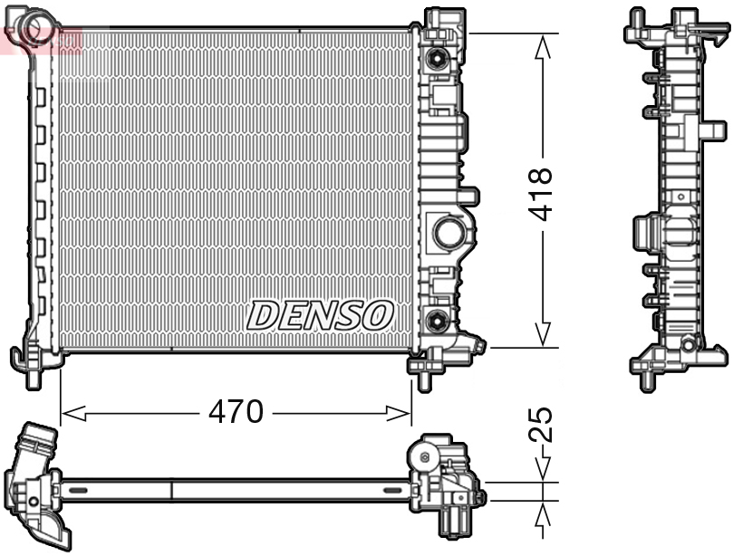 Radiator, racire motor DRM20116 DENSO
