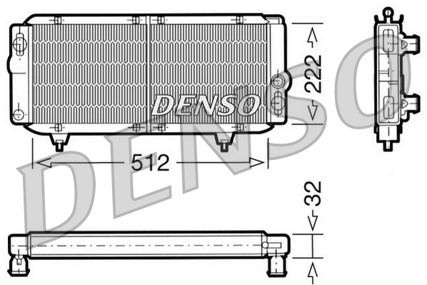 Radiator, racire motor DRM21001 DENSO