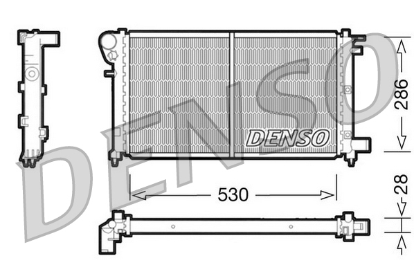 Radiator, racire motor DRM21002 DENSO