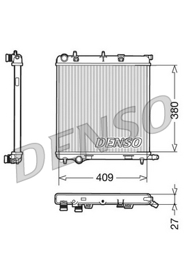 Radiator, racire motor DRM21026 DENSO