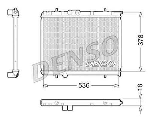 Radiator, racire motor DRM21034 DENSO