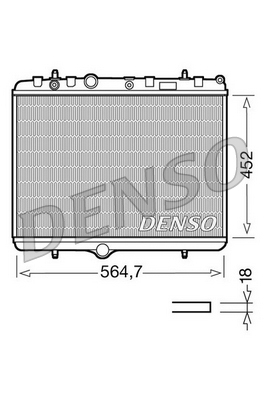 Radiator, racire motor DRM21055 DENSO