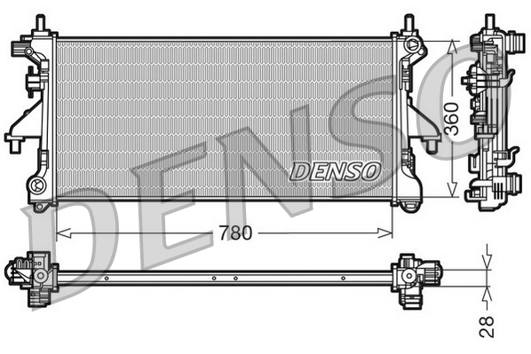 Radiator, racire motor DRM21101 DENSO