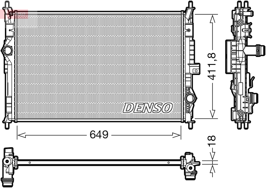 Radiator, racire motor DRM21103 DENSO