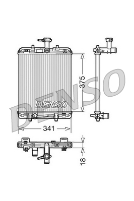 Radiator, racire motor DRM21600 DENSO