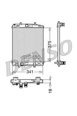Radiator, racire motor DRM21601 DENSO