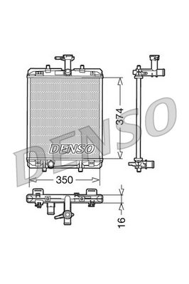 Radiator, racire motor DRM21602 DENSO