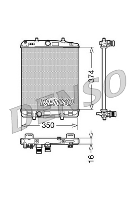 Radiator, racire motor DRM21603 DENSO