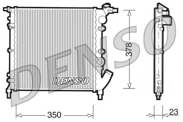 Radiator, racire motor DRM23003 DENSO