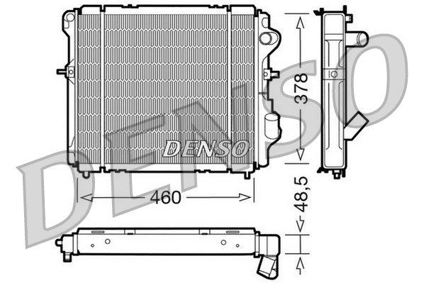 Radiator, racire motor DRM23007 DENSO