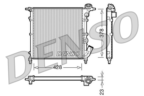 Radiator, racire motor DRM23012 DENSO