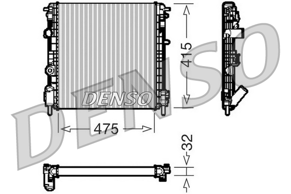Radiator, racire motor DRM23014 DENSO