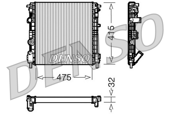 Radiator, racire motor DRM23015 DENSO