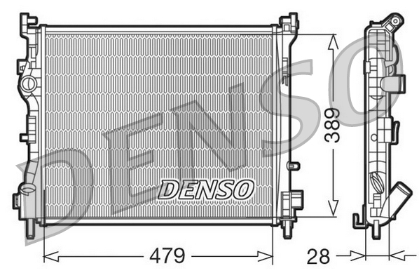 Radiator, racire motor DRM23016 DENSO