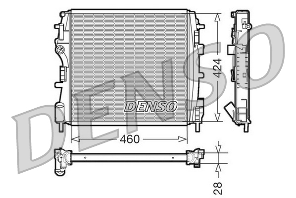 Radiator, racire motor DRM23019 DENSO