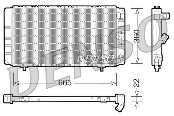 Radiator, racire motor DRM23020 DENSO