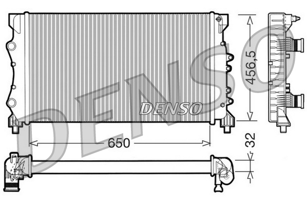 Radiator, racire motor DRM23024 DENSO