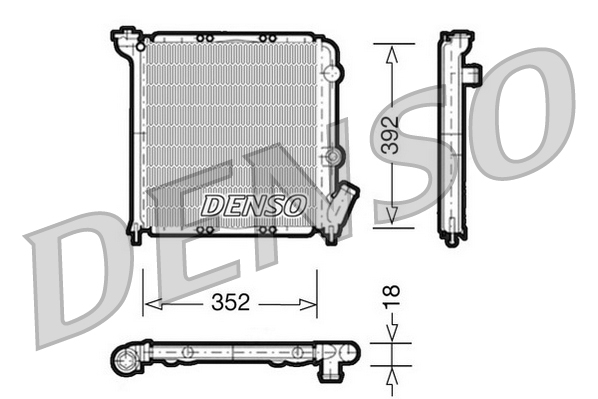Radiator, racire motor DRM23026 DENSO