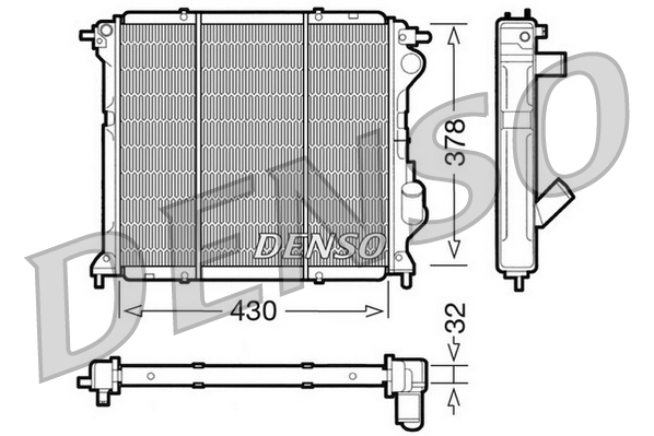Radiator, racire motor DRM23027 DENSO