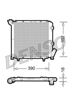 Radiator, racire motor DRM23029 DENSO