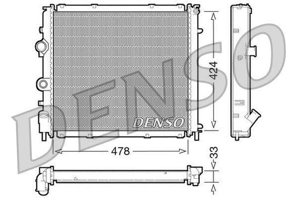 Radiator, racire motor DRM23030 DENSO