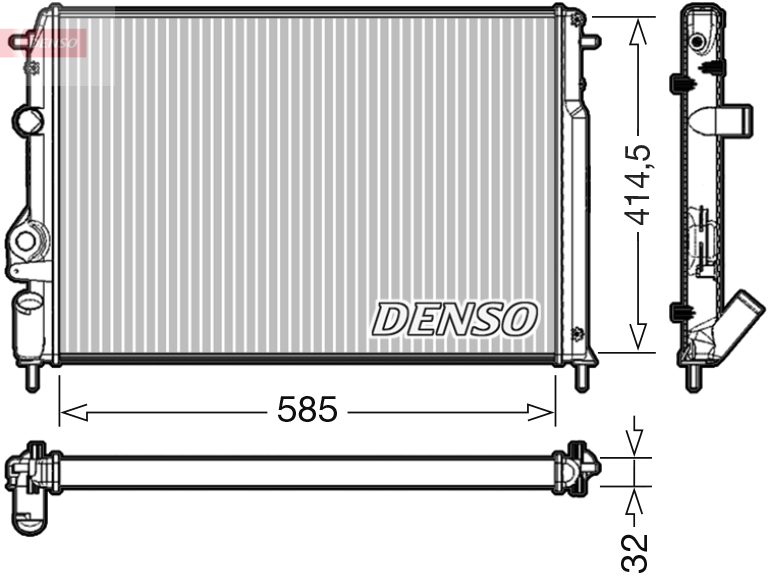 Radiator, racire motor DRM23034 DENSO