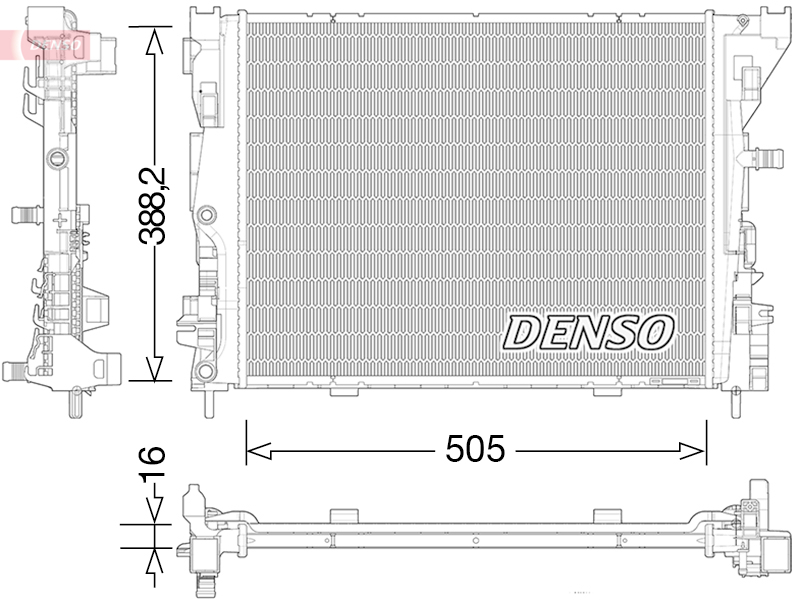Radiator, racire motor DRM23035 DENSO