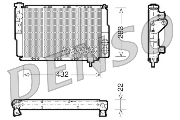 Radiator, racire motor DRM23041 DENSO