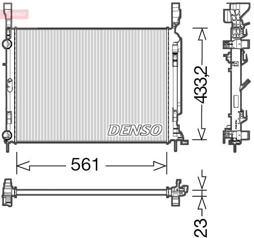 Radiator, racire motor DRM23042 DENSO