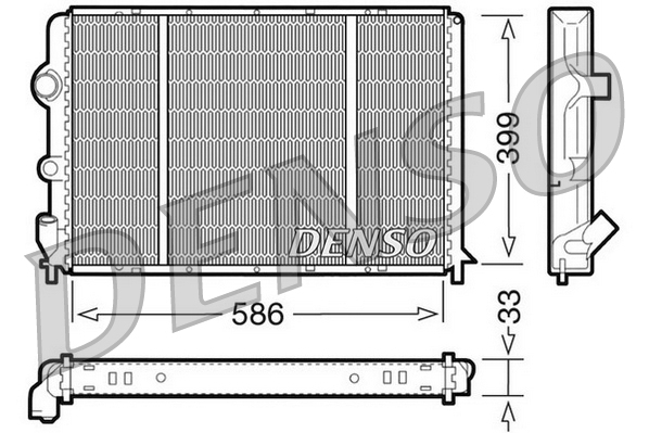 Radiator, racire motor DRM23050 DENSO